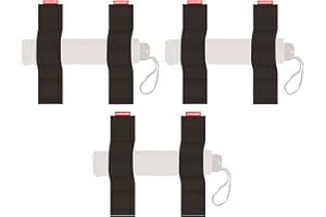 ‎TRUNKEXPERT TrunkExpert Paski na rzepy do samochodu, trzy zestawy, po 20 x 5 x 0,3 c, organizer do bagażnika, elastyczny, wytrzymały, czarny, wodoszczelny, do mocowania transportowanych przedmiotów