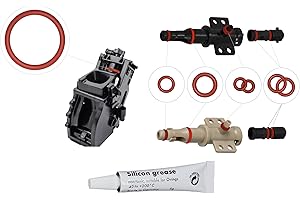 BREMERLUFT 7 x O-ring + 6 g di grasso in silicone, set di manutenzione per valvola di supporto, valvola di erogazione adatta per Phillips Saeco Spidem Gaggia