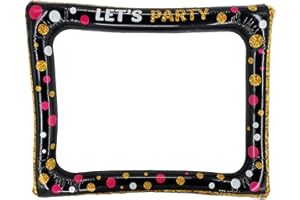 POHOTOBOOTH PROPS LTD ‘Let’s Party’ Large Multicoloured Inflatable Posing Frame
