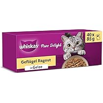 Whiskas Katzenfutter Nassfutter Adult 1+ mit Lachs in Gelee, 12 Dosen (12 x  400g) : Amazon.de: Haustier