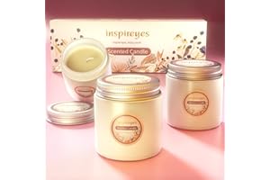 Inspireyes Scented Candle Set, Aromatherapy Candles for Home Scented, Birthday Christmas Anniversary Spiritual Gifts for Women,Soy Candle with Suprize,3 Pack