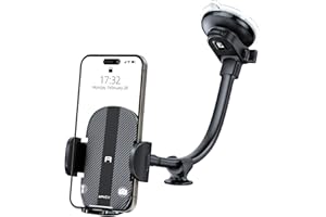 APPS2Car Supporto per telefono da auto per parabrezza, supporto per telefono con ventosa più forte, supporto per telefono da auto, compatibile con iPhone 14/13/12 Pro Max da 4,7-6,8", Samsung S22 e