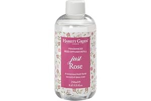 Hassett Green London - Just Rose - Fragrance Oil Reed Diffuser Refill - Larger Size 250ml Bottle