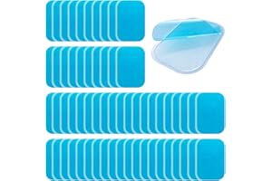 Leikedun TsLinc 40 Pcs Abs Trainer Replacement Gel Pads, Ab Stimulators Sticky Pads,Replacement Muscle Toner Pads Abdominal Muscle Toner Gel Pads for Abs Toner