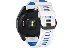 U-LIMVE Pasek do zegarka Garmin Forerunner 265, Forerunner 255, Vivoactive 4, Venu 3, Venu 2, silikonowy pasek zastępczy 22 mm