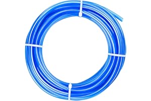 ERGAOBOY Kit de tube de tuyau d'air en polyuréthane bleu 10M PU, 6 mm OD x 4 mm ID sans raccords