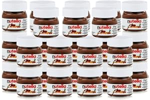 Ferrero - Miniatur-Nutella-Gläser, Set mit 26 Einheiten à 25 g, Haselnuss- und Schokoladenaufstrich - Pack Promoo