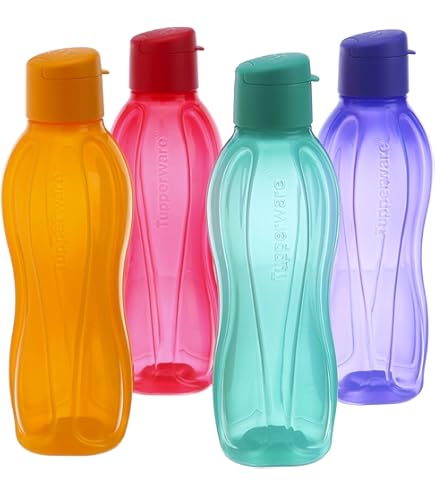 Tupperware Eco Gen 500ml Flip Top Water Bottle (Pack of 4