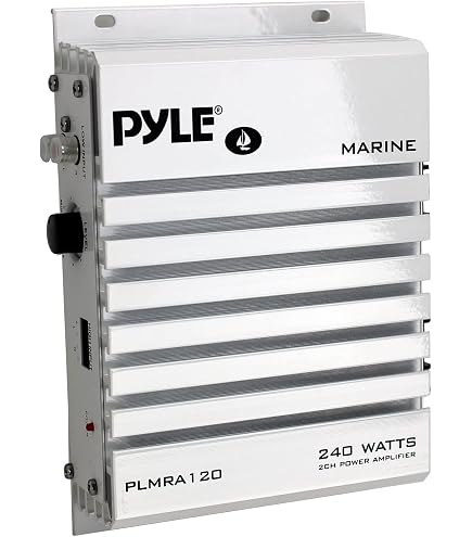 Amplificatore Marino PYLE PLMRA410BT 4 Canali 400W Max – Impermeabile, Bluetooth, Per Barche E Piscine