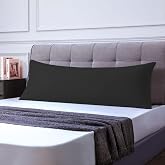 Pillow Cover 50 x 150 (Set of 1) - Super Comfortable, Soft and Breathable Microfiber Zippered Pillowcase - Black