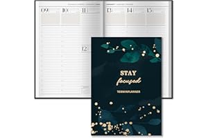 BIROYAL Kalendarz 2024/2025, A5, terminarz 2024-2025, twarda okładka, lipiec 2024, grudzień 2025, planer tygodniowy i terminarz na 18 miesięcy, zrównoważony i przyjazny dla klimatu organizer