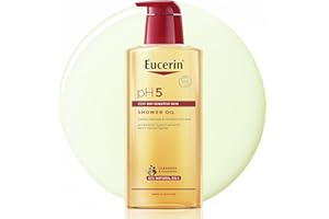 Eucerin pH5 Olio Detergente Doccia 400 ml, Olio detergente corpo con Oli Naturali per una detersione quotidiana delicata, Oliodoccia pelle secca e sensibile per tutta la famiglia