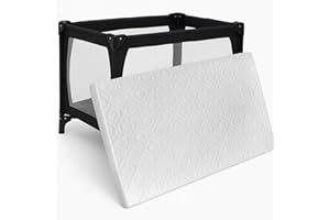 iSTYLE MODE BETTER HOME CHOICE Baby Travel Cot Mattress Baby Toddler 95 x 65 x 7.5 cm Breathable/Anti Allergenic Foam Removable Cover For Graco,Redkite & Mamas&Papas,Baby Mattres,Nursery Mattress
