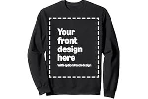 MODIFY BY AMAZON MERCH ON DEMAND Personalised / Custom Front and Back Sweatshirt with Your Image