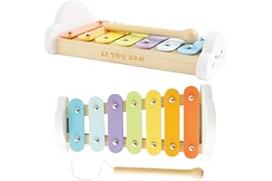 Le Toy Van – Wooden Musical Xylophone | Girl & Boy Colourful Musical Toy with 7 Delightful Sounding Notes – Suitable for 18+ months