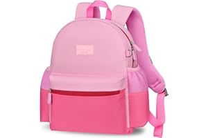 VOBUKE Sac à Dos Enfants avec Nom Sac D'école Maternelle Cartable Fille Garçons Personnalisé Sacs Randonnée Enfant Sacs Scolaires Filles 3-6 Ans avec Sangle Poitrine et Réflecteurs Backpack Voyage Bag