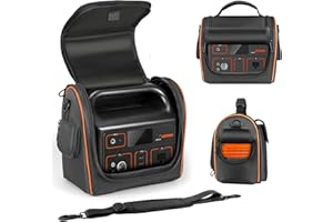 EUGOOCX Carrying Bag Compatible with Jackery Explorer 500 Portable Power Station (518Wh), Travel Storage Case with Ventilated Windows for Outdoor Solar Generator and Accessories