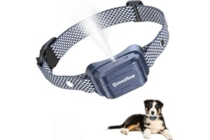 Bubbacare Collar Antiladridos Perros, Collar Antiladridos Citronela con Sensibilidad Rociado Ajustables, CollarAutomático de Spray Anti-ladridos Recargables y Seguros para Perros con 2 Correas