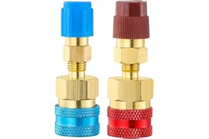 Lanpeeking R1234yf-auf-R134a-Adapter – Premium Schnellkupplungssatz für Kfz-Klimaanlagen – R1234yf Kältemittel Nachfüllsatz mit High/Low Side Adapter – Evakuierung und Aufladen