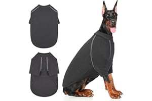 IECOii Sweter z dogiem niemieckim, sweter dla zwierząt domowych dla bardzo dużych psów, polarowa bluza dla psów, dziewczynki, chłopca, ciepły zimowy sweter dla dużych psów, rozciągliwa bluza dla psa,