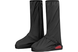 Coutyuyi Couvre chaussures pour la pluie Bottes de pluie pour hommes et femmes Couvre chaussures de protection pliable antidérapante et résistante à l'eau