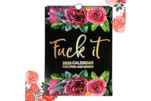 VEXQUIVERA 2026 Calendar for Tired Women Fu-ck It Wall Calendar 2026 for Tired Women Funny Planner Home Office Organiser Schedule Management