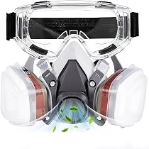 Maschera Respiratoria Integrale Con Filtri 60921 E 2097 – Antigas Riutilizzabile Per Verniciatura, Saldatura, Resina E Polveri Sottili