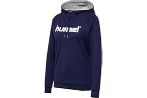 Hummel Damska bluza z kapturem z logo Hmlgo Cotton