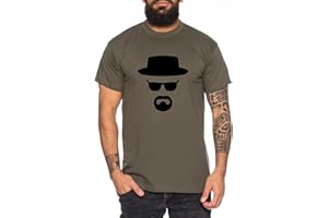 WHYKIKI Heisenberg T-Shirt pour Homme Hermanos Bad Mr White Breaking