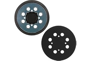 SOLRYN Lot de 2 125mm Disque de Ponçage Orbital pour DeWalt, 5 Pouces 8 Trous Tampon de Ponceuse de Remplacement, Plateau de Ponçage avec 4 Trous de Vis pour DWE6421 DWE6423 DCW210B DWE64233 N329079