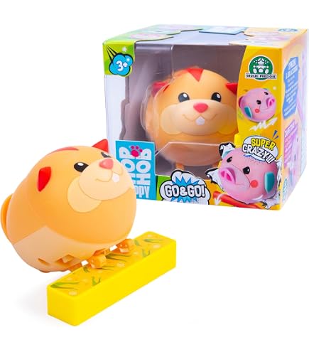 Giochi Preziosi Hop Puppy – Springende Hundewelpen Mit Batterie, Ca. 6 Cm, Pink