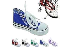 DEYSEN Personalized Moto Foot Support Small Shoe Motorbike Side Stand Kickstand Extension Pad 1pc Motorcycle Stand Cute Mini Canvas Shoes Side Stand Motorbike Accessories (Blue)