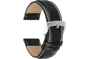 CORROPELLE Leather Watch Straps Quick Release, Elegant Top Grain Leather Watch Strap Bands Replacement for Men and Women, Watches and Smartwatch, Choice of Width 18mm 19mm 20mm 21mm 22mm