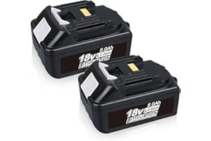 PDstation 2Pack 18V 5.0Ah Li-ion Replacement for 18V Batteries BL1850 BL1840 BL1845 BL1840B BL1830 BL1835 BL1820 BL1815 LXT-400 for Battery