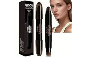 NVBFOL Rev/yn Instant Root Cover Up Stick,Double-Head Root Touch Up Stick,Hair Powder & Concealer Sti/ck for Blonde Root Touch Up,Hair Roo/t Colour Tou/ch Up,Cover Grey Ha/ir Stic/k,for Women,Dark Brown
