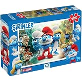 CA Games Şirinler Lisanslı 200 Par&ccedil;a 33x48cm &Ccedil;ocuk Puzzle Yapboz Serisi