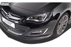 RDX RACEDESIGN Scheinwerferblenden Astra J HB 5-türer/Sportstourer 2009-2015 (ABS), Unlackiert