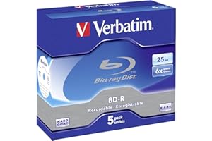 Verbatim BD-R SL 25GB 6 x 5 Pack Jewel Case BD-R 25GB 5pc(s)