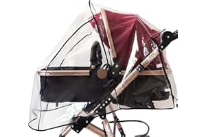 LA HUATE LA HAUTE Universal Baby Stroller Rain Cover Waterproof Ventilated Wind Dust Weather Shield