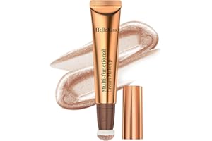 ANGLICOLOR Liquid Highlighter Beauty Wand, Flüssig Glitter Highlighter Stick with Cushion Applicator, Langanhaltender, Glatter, Leichter Silky Shimmer Liquid Face Highlighter-Makeup-Stick (#106)