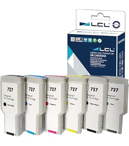 Cartuccia LCL 727XL 300 Ml – Nero Opaco Per HP DesignJet T1500/T2500/T920/T930/T3500