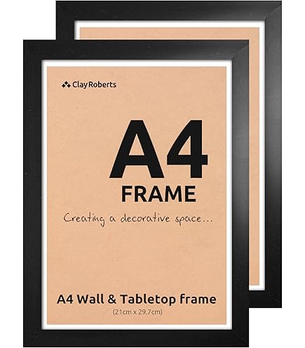 Cornice A4 Elegante 21x29.7cm - Per Foto, Certificati E Poster, Vetro Acrilico, Doppia Esposizione - Foto 6