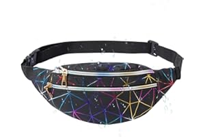 Sapphome Sac Banane Femme/Homme, Banane Unisexe, Sacoche Banane Multi-Poches, Banane Imperméable Cuir PU pour Voyage Randonnée Camping Loisir