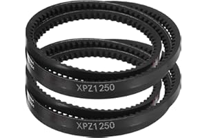 sourcing map 2pcs XPZ1250 EPDM V-Belt, Wedge Section Cut Edge Cogged Industrial Rubber V Belt 10mm Width x 1250mm Pitch Circumference