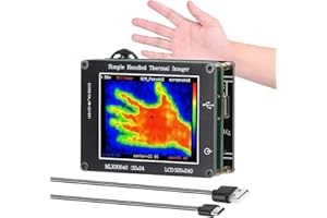 LUQEEG 320x240 IR Resolution Thermal Imaging Camera, 2.8in LCD Pocket Thermal Imager, -40°F-572°F Handheld Infrared Thermograph Camera for Temperature Measurement, 8HZ Rate