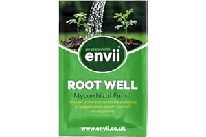 envii Root Well - Mycorrhizal Fungi Powder - Organic & Enriched with Benefical Bacteria - Plant Root Treatment Improves Nutrient Uptake - Treats 80 Plants