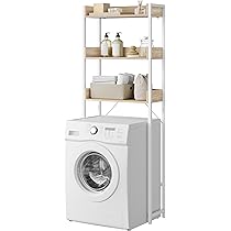 3-laags Badkamerrek Voor Boven Het Toilet - Wc-rek En Wasmachinerek 1765 X 62 X 335 Cm