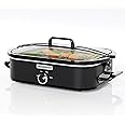 [NEW] MAGNIFIQUE 4-Quart Slow Cooker with Casserole Manual Warm Setting - Perfect Kitchen Small Appliance for Family Dinners, Dishwasher Safe Crock