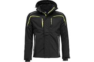 BWOLF CLIFF Giacca Softshell Foderata Giubbotto Uomo Invernale Giacca da Lavoro Uomo Cappotto Invernale da Lavoro Antivento e Impermeabile