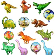 ZOOMPIL Dinosaurier Luftballons Aus Folie – 14 Stück Dino-Ballons Für Kindergeburtstag & Deko